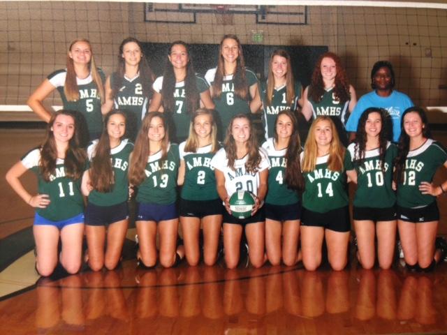 The (almost) undefeated AMHS girls varsity volleyball team