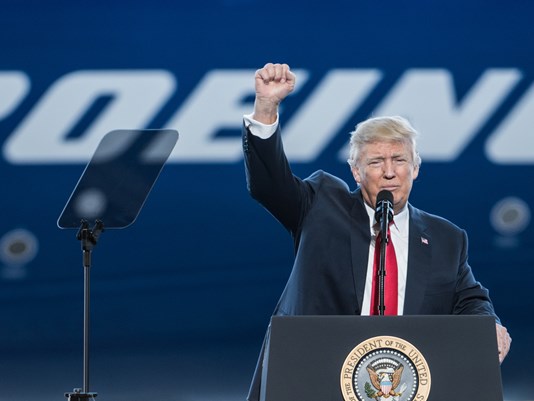 A Presidential Visit: Donald Trump Visits Boeing Charleston