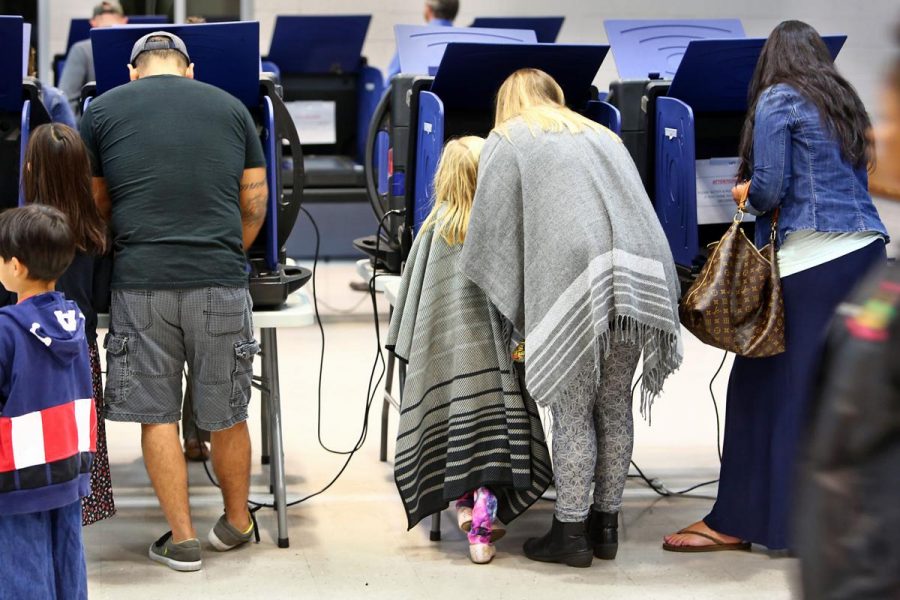 Mother and Daughter Voting
