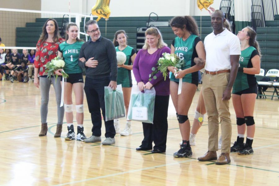 Senior night honored Rion Brown and Sera Cole.