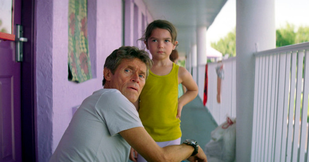 Willem Dafoe, left, and Brooklynn Prince in The Florida Project. (A24)