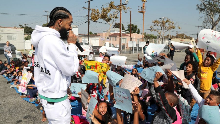 The late artist was well-known for giving back to his community in Crenshaw, California.