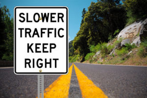 Keep Right Laws prevent people from driving in the left lane. 
