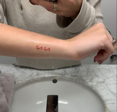 cursive in red ink tattoosTikTok Search