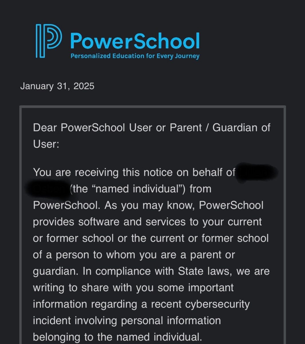 Screenshot from one of the PowerSchool notification emails.