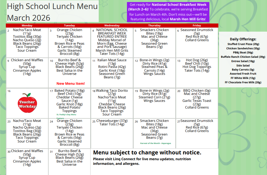 AMHS School Lunches