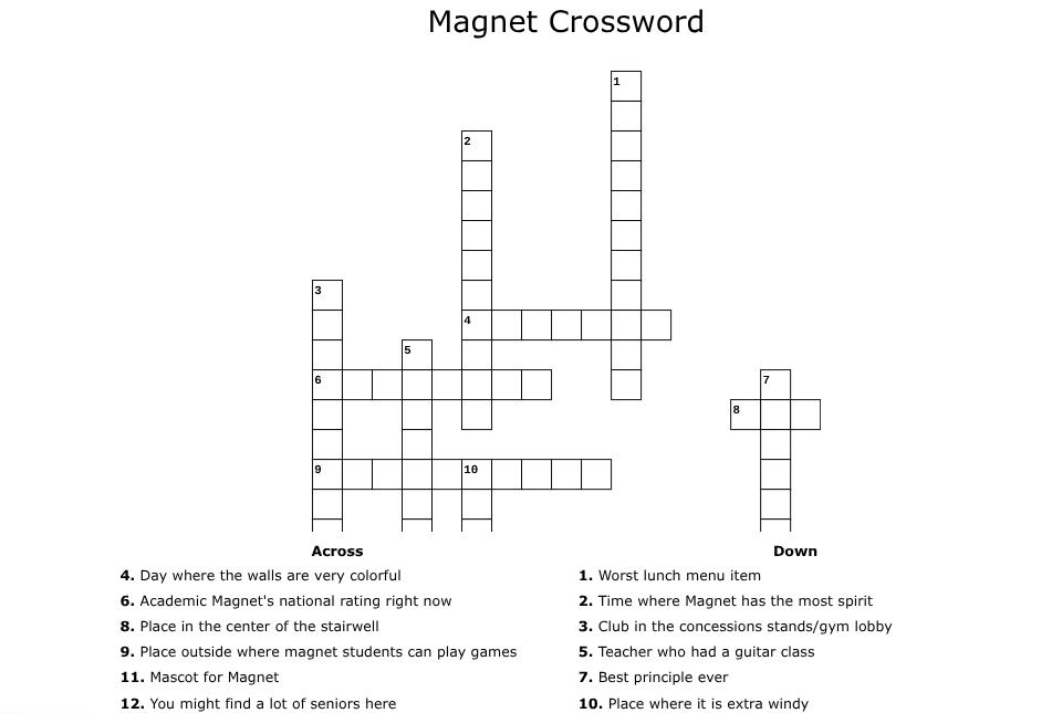 Magnet Crossword
